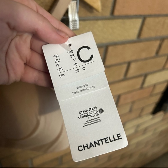 NWT Chantelle C Comfort Wireless Bra Ultra Nude Size 38C - Picture 4 of 7